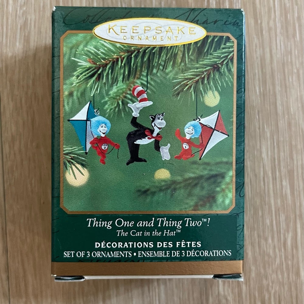 Hallmark Keepsake Cat in the Hat Thing One and Thing Two
